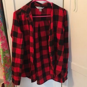 classic red flannel